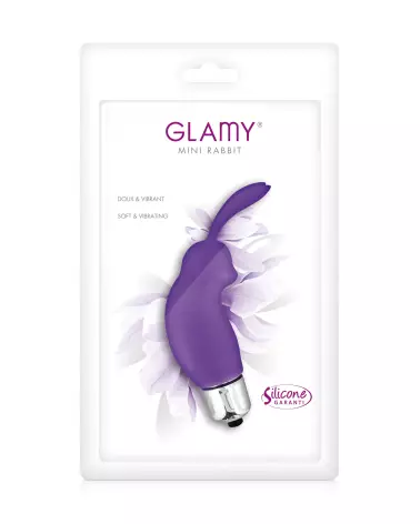 Image du MINI RABBIT PURPLE GLAMY de Glamy, stimulateur clitoridien ergonomique-2