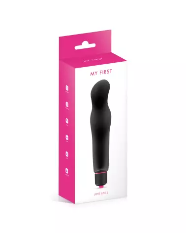 Image du vibromasseur MY FIRST LOVE STICK BLACK, produit élégant et discret pour plaisir intime-2