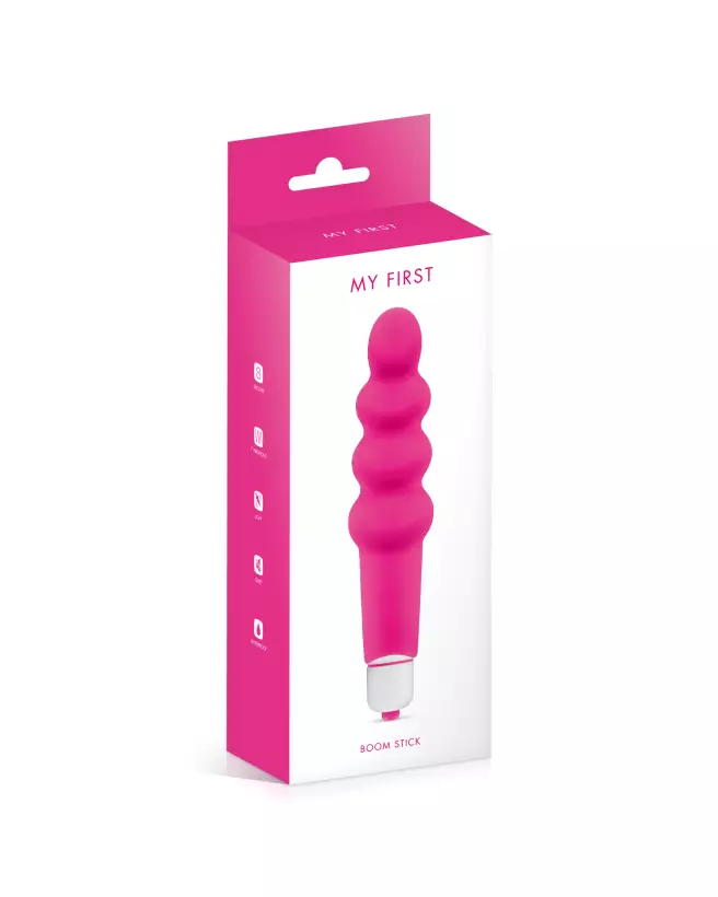 Image du vibromasseur MY FIRST BOOM STICK PINK, idéal pour débutants, stimulation douce et ergonomique-2
