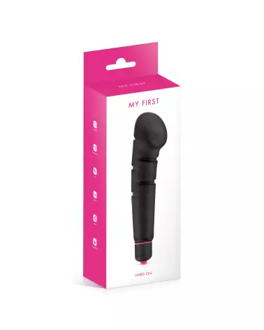 Image du vibromasseur MY FIRST HARD ON BLACK, sextoy noir multi-vitesses pour débutants-2