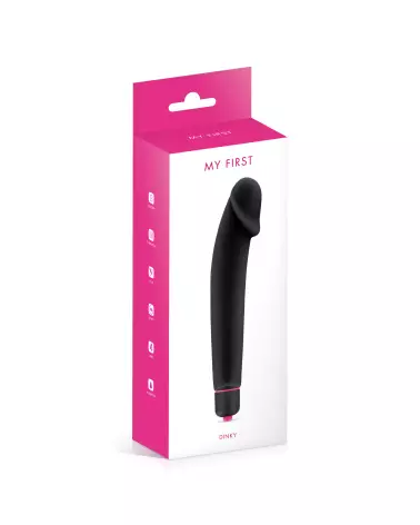Vibromasseur MY FIRST DINKY BLACK pour débutants, stimulation douce et ergonomique-2