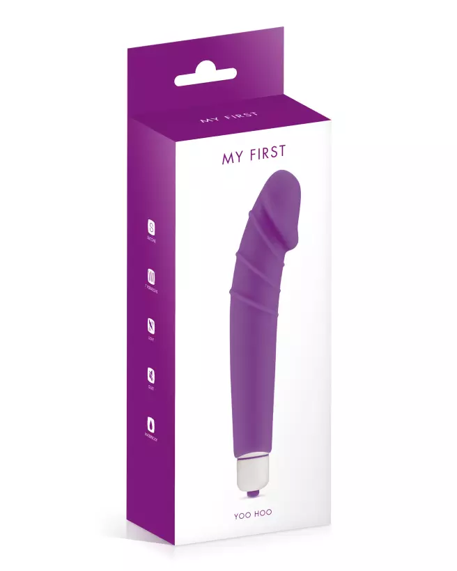 Image du vibromasseur MY FIRST YOO HOO PURPLE, sextoy débutant ergonomique et discret-2