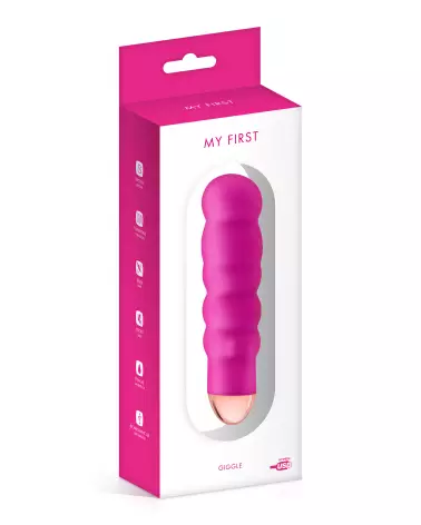 Image du vibromasseur My First Giggle Pink, idéal pour débutants, en rose élégant et discret-2