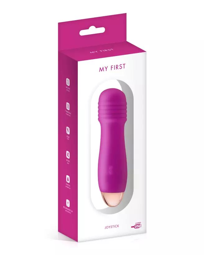 Image de MY FIRST JOYSTICK PINK, vibromasseur pour débutants, design élégant et discret-2