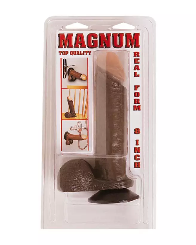 Image du sextoy réaliste MAGNUM 8 BLACK par BELGO-PRISM, design premium pour plaisir intense-2