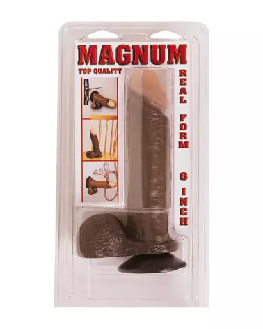 Image du sextoy réaliste MAGNUM 8 BLACK par BELGO-PRISM, design premium pour plaisir intense-2
