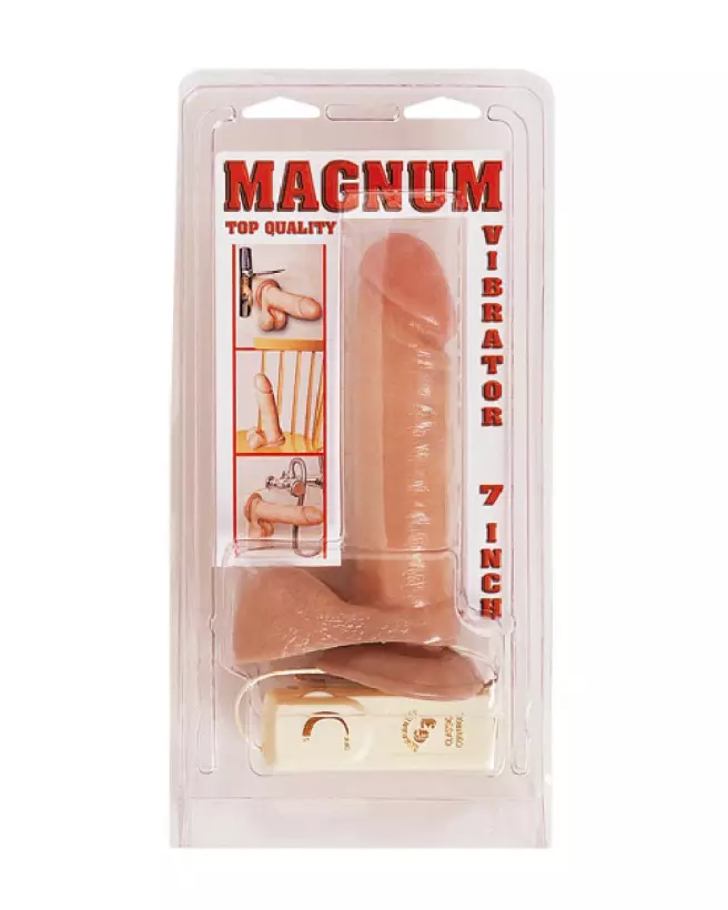 MAGNUM 7 FLESH VIBRATING sextoy réaliste de BELGO-PRISM avec vibrations-2