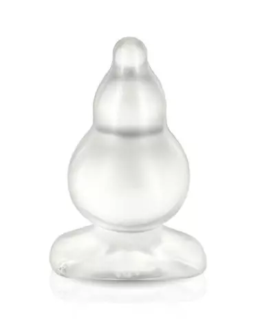 Image du Plug & Joy Triple Clear de BELGO-PRISM, plug anal ergonomique et transparent pour triple plaisir-1