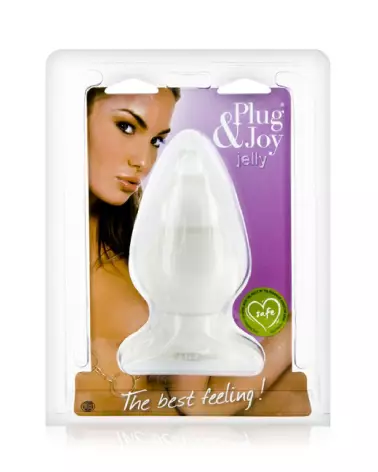 Image du Plug & Joy Triple Clear de BELGO-PRISM, plug anal ergonomique et transparent pour triple plaisir-2