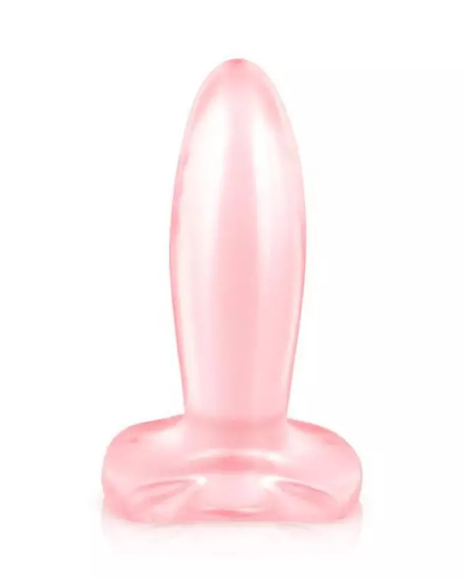Image du Plug & Joy Small Pink de BELGO-PRISM, plug anal rose pour débutants-1