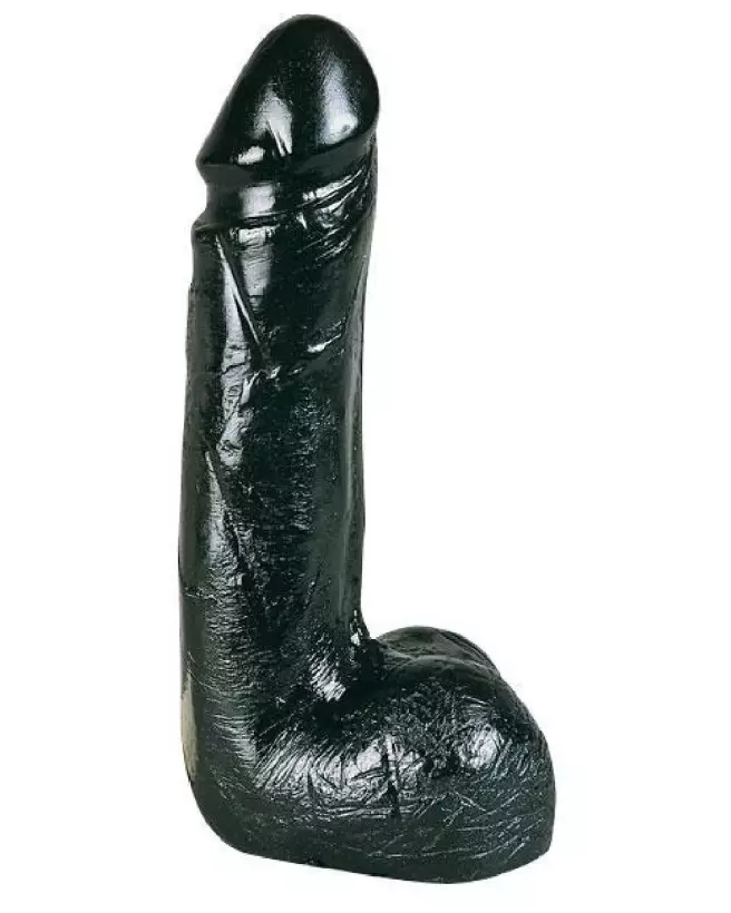 Gode XXL All Black BELGO-PRISM 19 cm Noir-1