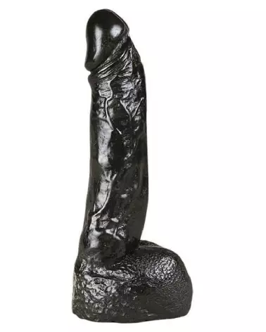 Gode All Black 22 cm de BELGO-PRISM, sextoy XXL réaliste et luxueux-1