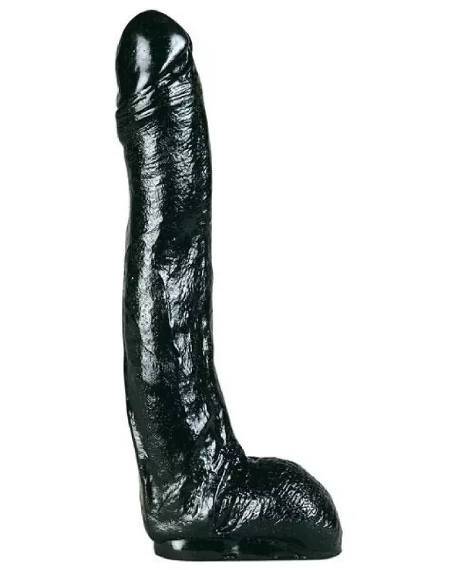 Gode XXL All Black 29 cm de BELGO-PRISM pour plaisir maximal-1