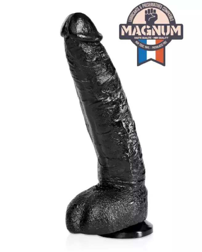 Image du Magnum 14 Gode XXL Noir, sextoy grande taille pour plaisir intense-2