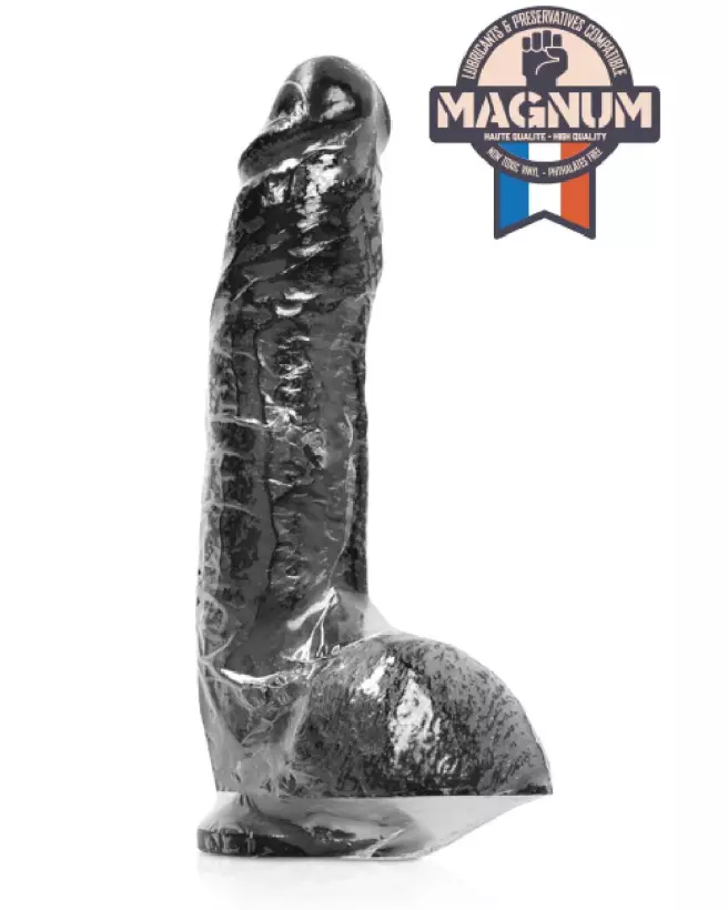 Magnum 18 Gode XXL Noir, Dildo Géant Realiste, Sexe Toy de Taille XXL-2