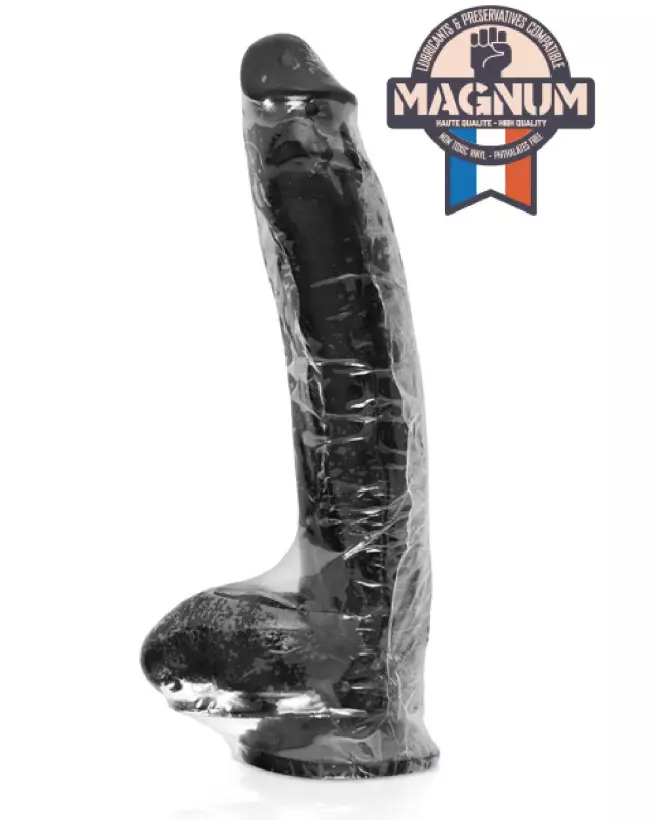 Image du Magnum 20 Gode XXL Noir, sextoy grande taille pour plaisir intense-2