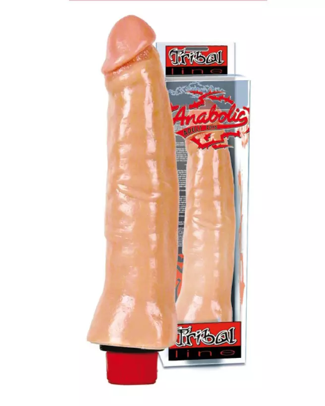 Gode vibrant 9 pouces Tribal Line de BELGO-PRISM, sextoy réaliste-2