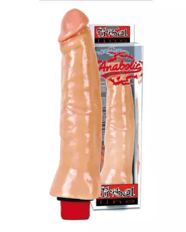Gode vibrant 9 pouces Tribal Line de BELGO-PRISM, sextoy réaliste-2