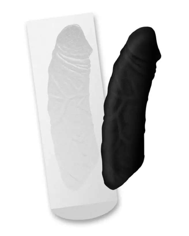 Image du Cloneboy Dildo Black de Wonderboy, sextoy réaliste noir-2