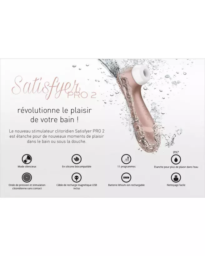 Image du Satisfyer Pro 2, stimulateur clitoridien innovant-2