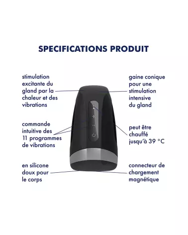 Image du Satisfyer Men Heat Vibration, masturbateur masculin avec fonction de chauffage et vibrations-3