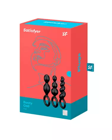 Set de 3 Plugs Anaux Satisfyer Noirs - Kit Stimulateurs Anal de Qualité-2