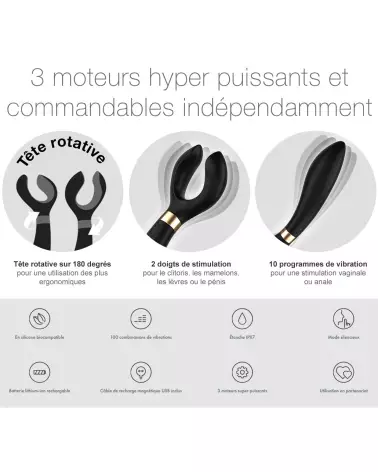 Image du Satisfyer Endless Fun noir, vibromasseur multifonction élégant et discret-8