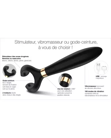 Image du Satisfyer Endless Fun noir, vibromasseur multifonction élégant et discret-9