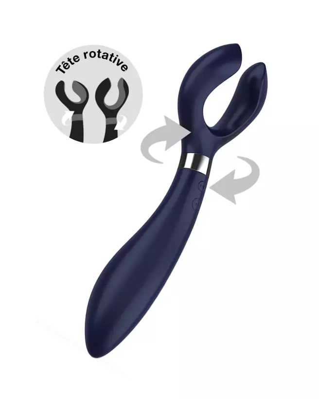 Image du Satisfyer Endless Fun Blue, vibromasseur multifonction waterproof-5