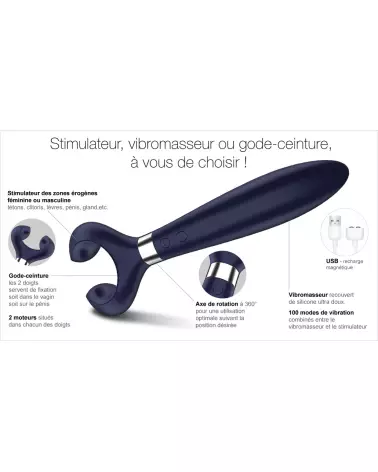 Image du Satisfyer Endless Fun Blue, vibromasseur multifonction waterproof-9