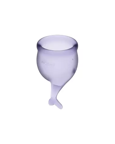 Image de la SATISFYER CUP SECURE LILAS, coupe menstruelle écologique et confortable pour hygiène intime-4