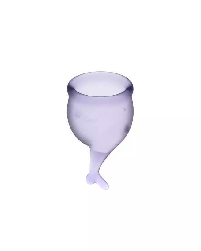 Image de la SATISFYER CUP SECURE LILAS, coupe menstruelle écologique et confortable pour hygiène intime-5