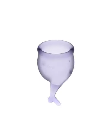 Image de la SATISFYER CUP SECURE LILAS, coupe menstruelle écologique et confortable pour hygiène intime-5
