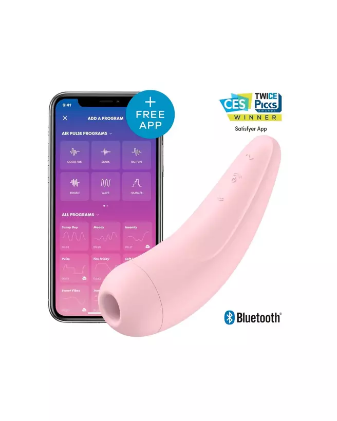 Image du Satisfyer Curvy 2+ Rose, stimulateur clitoridien innovant-1