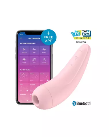 Image du Satisfyer Curvy 2+ Rose, stimulateur clitoridien innovant-1