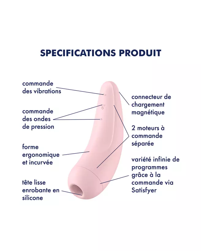 Image du Satisfyer Curvy 2+ Rose, stimulateur clitoridien innovant-3