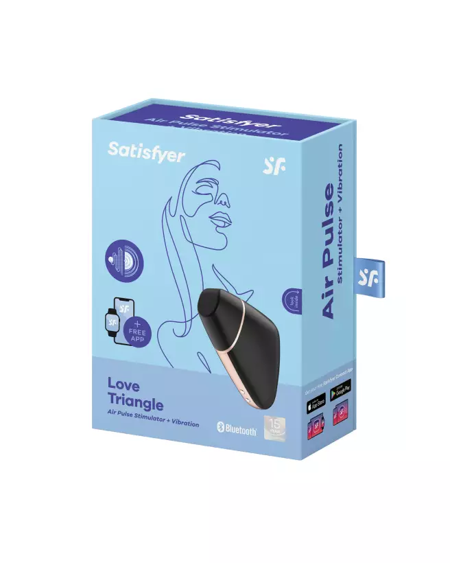 Image du Satisfyer Love Triangle Noir, stimulateur clitoridien discret et efficace-2