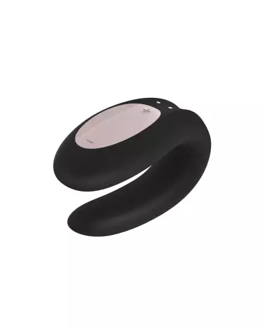 Satisfyer Double Joy Noir pour couple, sextoy ergonomique et waterproof-3