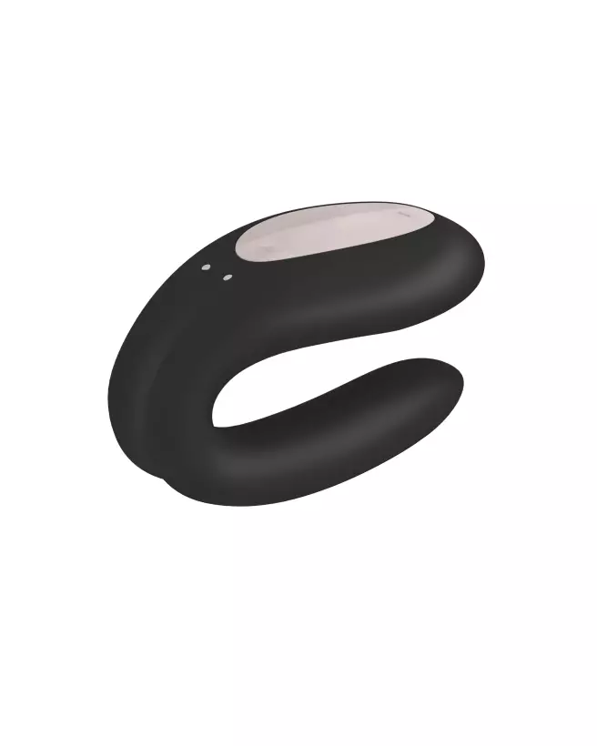 Satisfyer Double Joy Noir pour couple, sextoy ergonomique et waterproof-7