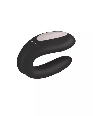 Satisfyer Double Joy Noir pour couple, sextoy ergonomique et waterproof-7