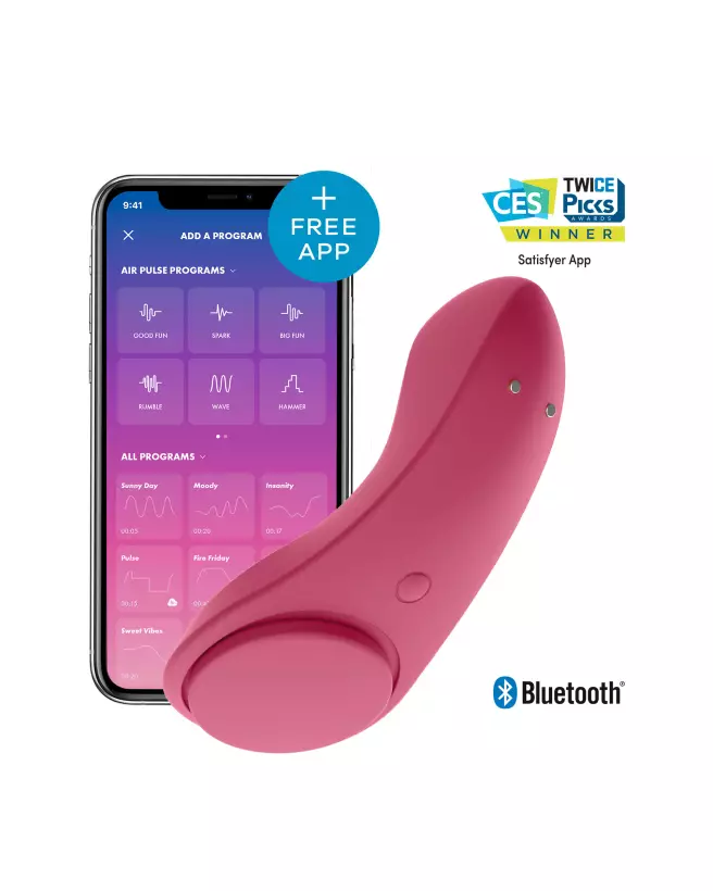 Image du Satisfyer Sexy Secret Panty Rose, stimulateur clitoridien discret-1