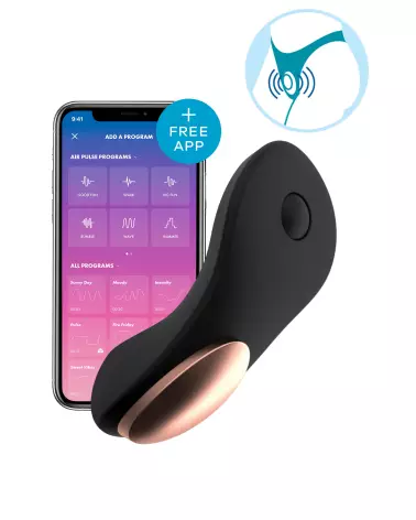 Image du Satisfyer Little Secret Panty, stimulateur clitoridien discret contrôlable par application-1