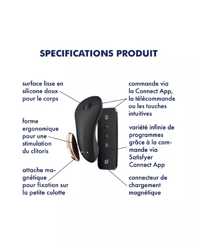 Image du Satisfyer Little Secret Panty, stimulateur clitoridien discret contrôlable par application-4