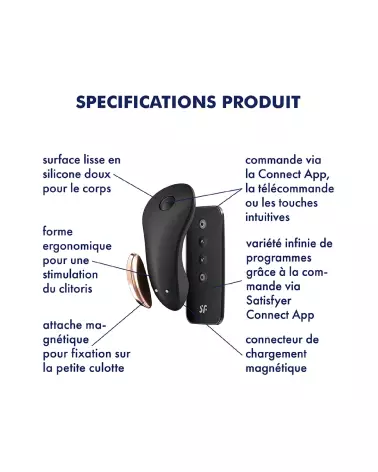 Image du Satisfyer Little Secret Panty, stimulateur clitoridien discret contrôlable par application-4