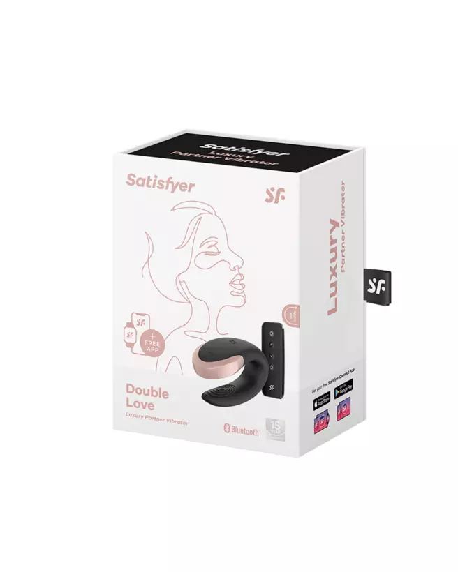 Image du Satisfyer Double Love Noir, sextoy élégant pour couples-2
