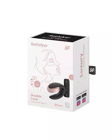 Image du Satisfyer Double Love Noir, sextoy élégant pour couples-2