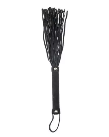 Martinet en cuir bovin noir de LEATHER SM pour jeux de domination-1