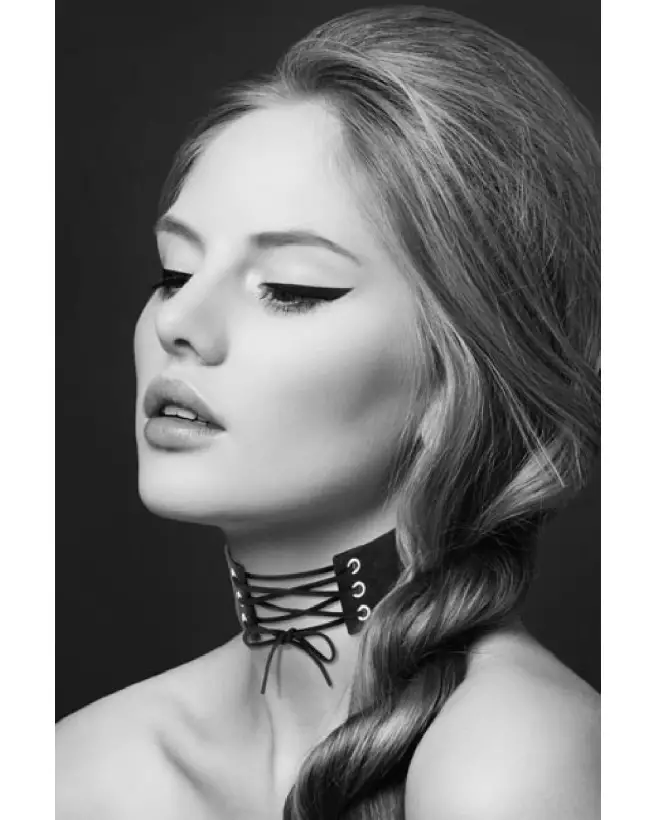 Ras de Cou Lacet Noir Bijoux Pour Toi Collier Élégant-1