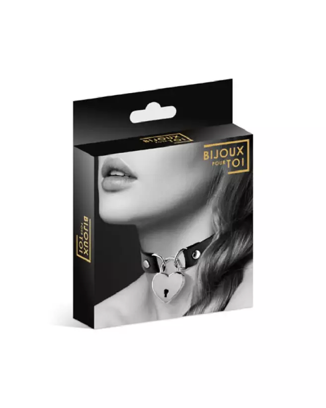 Collier Pendentif Coeur Noir Bijoux Pour Toi pour animaux-2