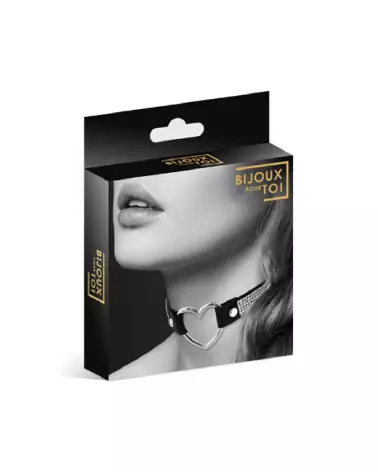 Collier Strass et Cœur de BIJOUX POUR TOI, bijou élégant pour adultes-2